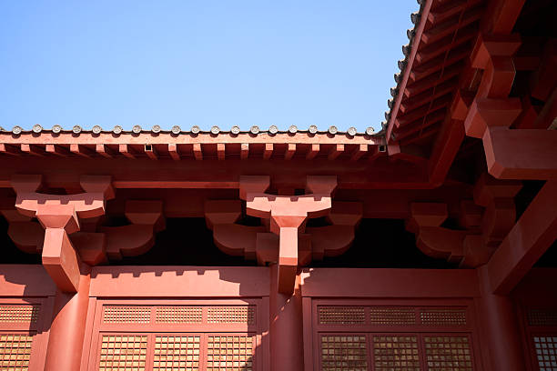 istock Chinese architecture: cornice, bracket and window of palace 2254551022