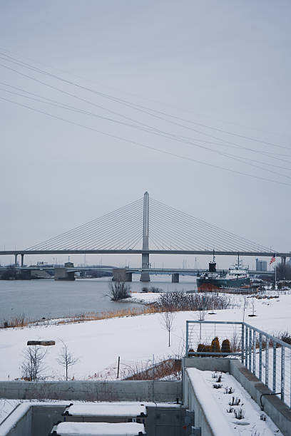 Veterans Glass City Skyway Bridge downtown Toledo, Ohio