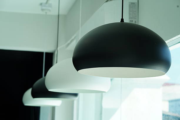 istock Modern minimalist lighting fixtures hanging from the ceiling in a contemporary interior design setting with a focus on simplicity and elegance 2254552796