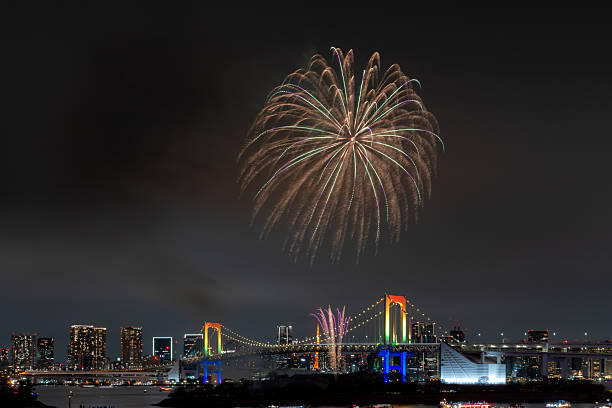 istock A majestic firework explosion paints the night sky in vibrant colors above the Bridge. 2254573452