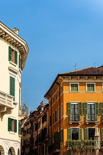 istock Colorful Mediterranean Buildings under Clear Blue Sky 2254574769