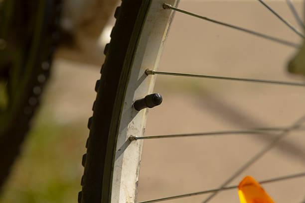 istock Ensuring proper tire inflation and valve security before hitting road for trip 2254582322