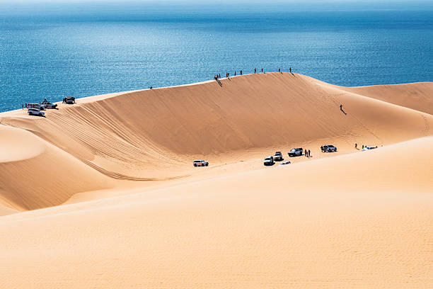 istock sand dunes on ocean shore of Sandwich harbour in Namibia 2254582617