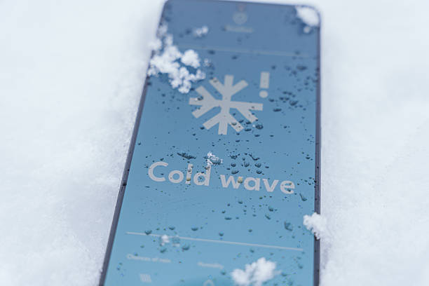 Phone Symbol Under Snow