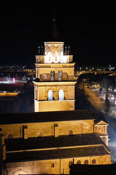 istock Calahorra cathedral at night 2254587163