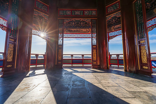 Chinese traditional wooden door