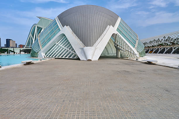 Valencia, Spain - June 15, 2025: The complex of buildings and structures called City of Arts and Sciences (locally known in Valencian as \