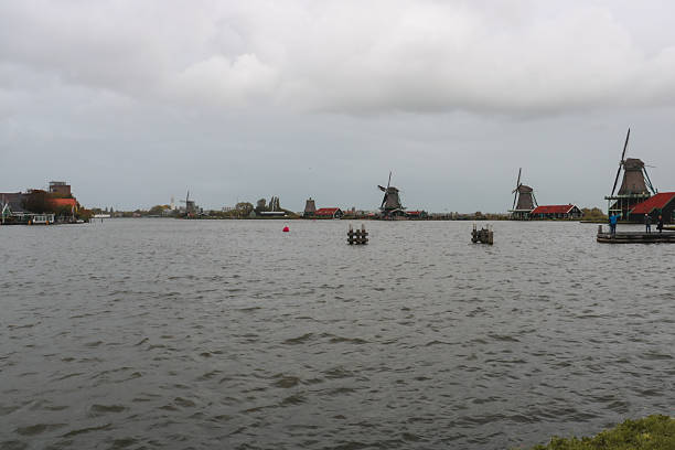 A grey tinted picture of the Dutch heritage site the \