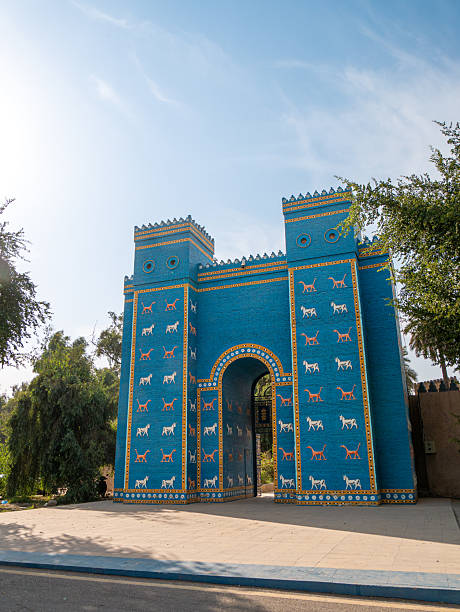 istock Ishtar Gate Replica, Ancient Babylon, in Iraq on a bright morning 2254593168