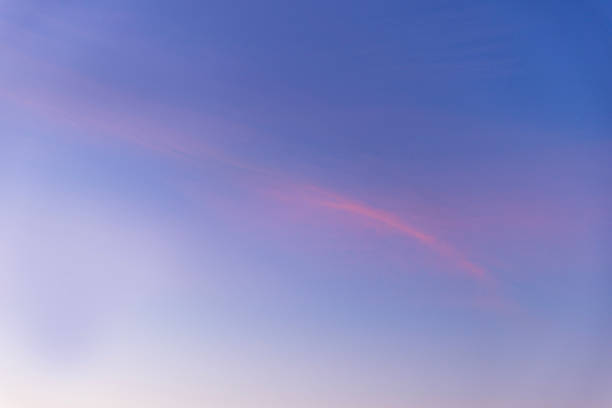 Clouds in the colourful winter sky