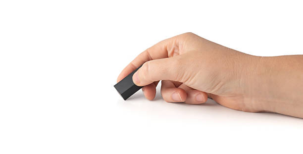 istock Eraser on paper. Erasing what was written, deleting an error, correcting mistake 2254608281