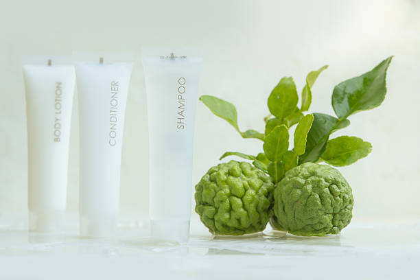 body care  product from Kaffir lime on a white background