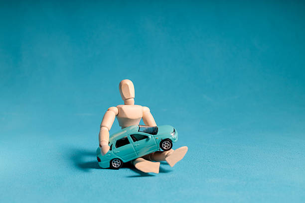 A detailed model of a classic blue car, perfect for collectors and enthusiasts.