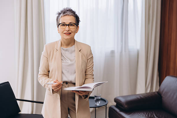 istock Woman psychologist preparing for a counseling session 2254618997