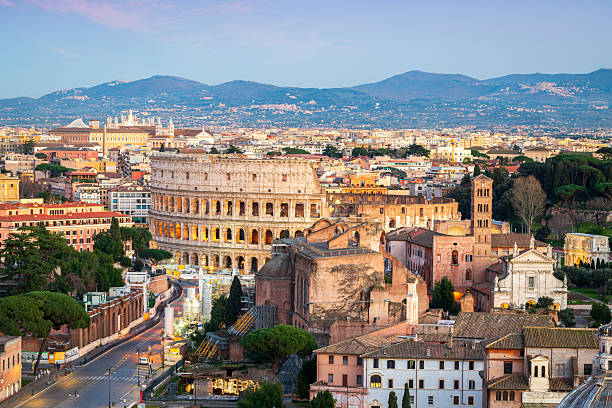 istock Rome, Italy with Historic Architecture at Dusk 2254620823