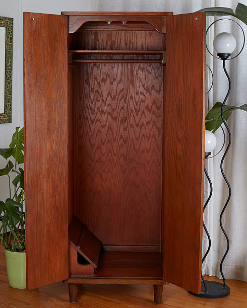 Furniture in mid-century style at home