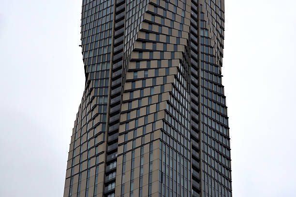 Gothenburg, Sweden, August 04.2025.Karlatornet is a skyscraper by Serneke in Lindholmen in Gothenburg, Sweden. The tower has a height of 247 meters and is the tallest building in the Nordic countries. The image shows the tower partially.