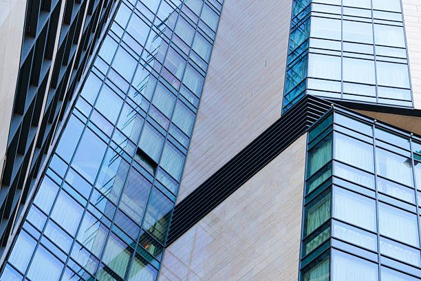 istock skyscraper glass external facade walls geometry pattern lines and shapes foreshortening from the below 2254634853