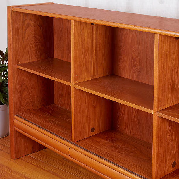 istock Vintage teak display case in danish mid-century modern style 2254635233