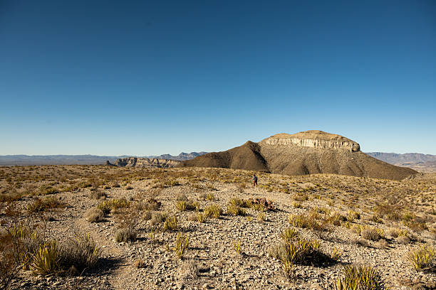 istock Hiker Crossing Mesa De Anguila On A Clear Day 2254637903