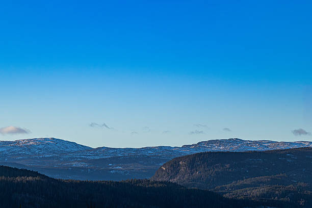 Flat Tops Mountains in Late Winter - Scenic landscape view of dramatic mountains with snow.