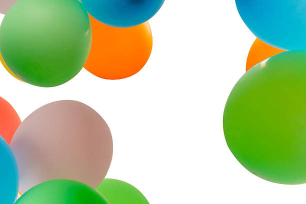 A Ballon isolated on a white background. Copy space.