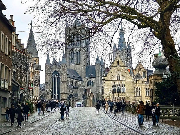 Ghent - Saint Michael's Bridge Belgium