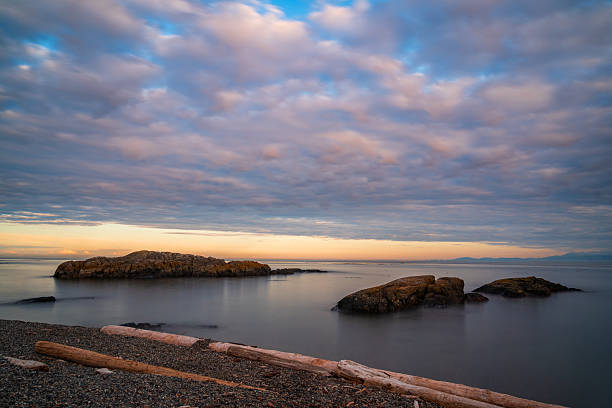 Sunset on Dallas Road in Victoria, BC.