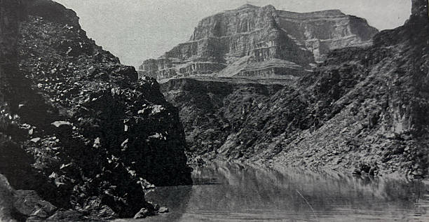 istock Antique illustration - view of the Grand Canyon 2254659011