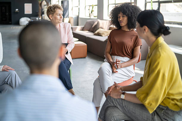 istock Diverse businesswomen sharing ideas during office meeting 2254671913