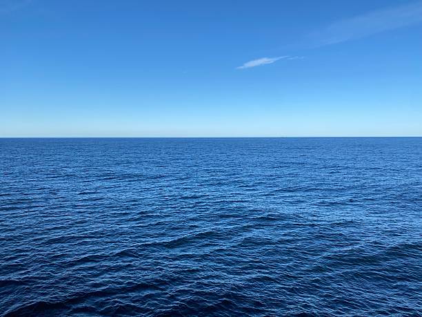 istock Deep blue open ocean with clear sky and horizon 2254676147
