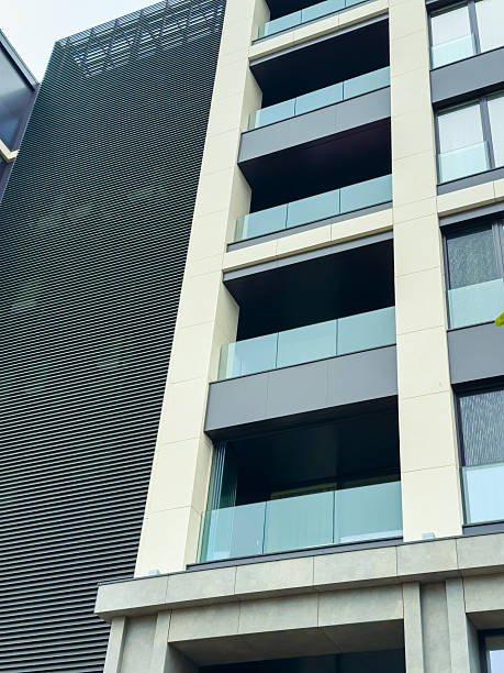 istock Modern building with balconies and glass windows in an urban setting captured during daytime 2254676148