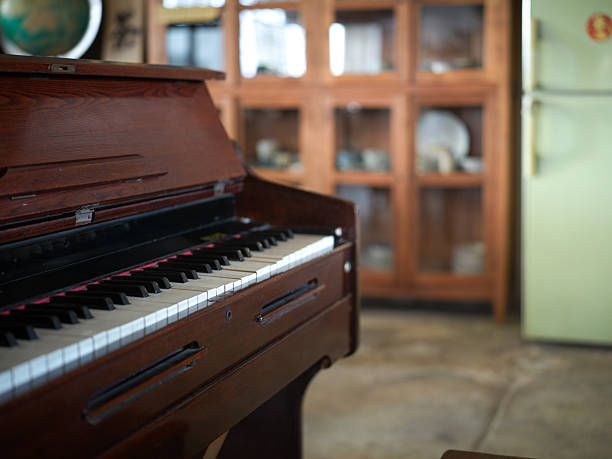 Vintage Piano Inside a Room