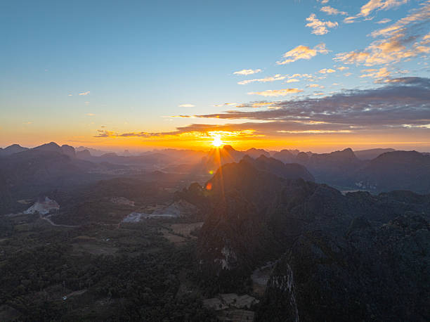 istock Sunset Colors Flowing Across Endless Mountain Layers 2254683146