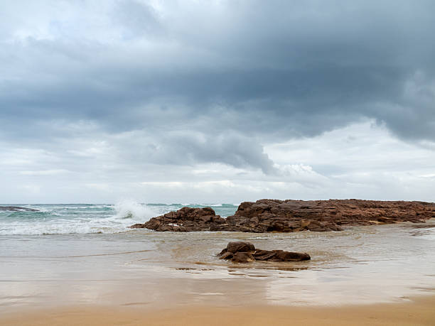 Robinson Reserve has a picturesque southern view that overlooks Birubi Beach and the Stockton Bight to Newcastle. Taken on the Tomaree Head Summit walk which offers picturesque ocean views across Port Stephens.