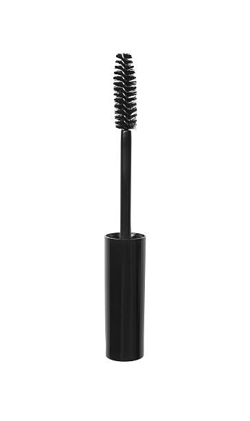 istock One mascara applicator isolated on white, top view. Makeup product 2254713919