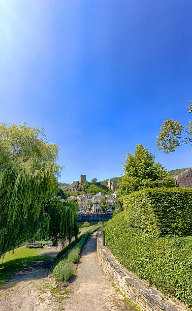 Idyllic countryside setting with lush greenery and tranquil ambiance