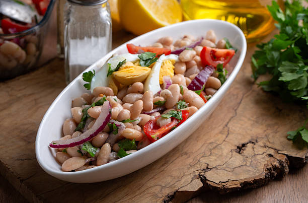 istock Turkish foods; dried beans salad (Turkish name; piyaz) 2254716853
