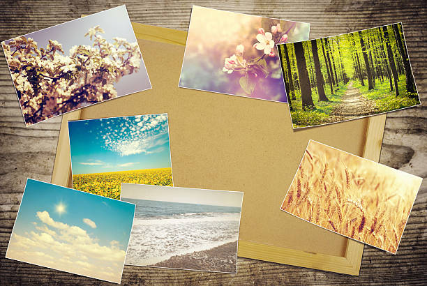 istock Frame with old paper and photos 2254719415