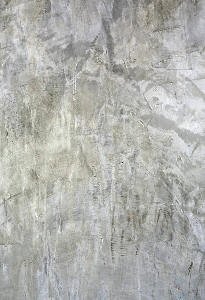 Full frame of grey polished concrete wall texture with industrial loft style.