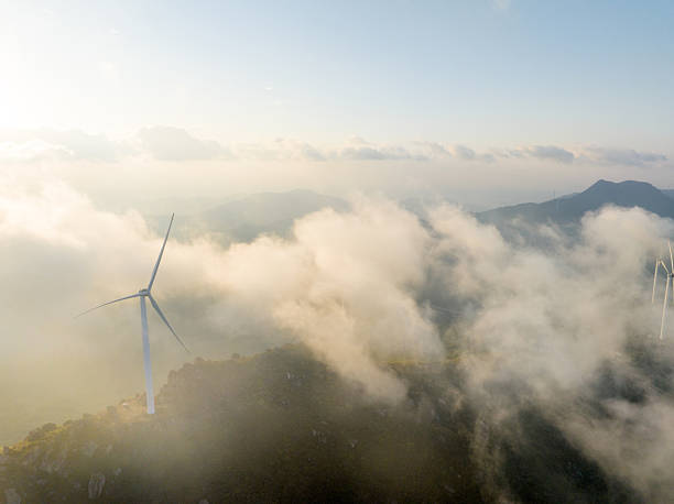 istock Sea of ​​clouds, wind turbines 2254730269