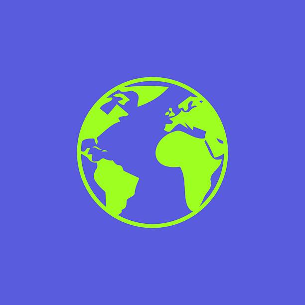 Silhouette illustration of the Earth. Environmental theme. vector illustration.