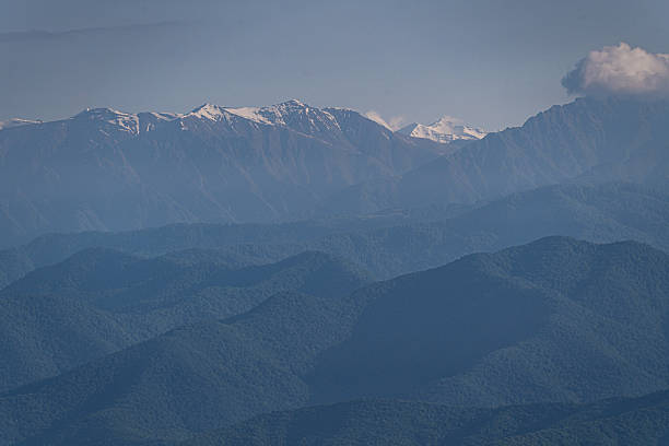 Great Caucasus mountains in Kakheti, Georgia