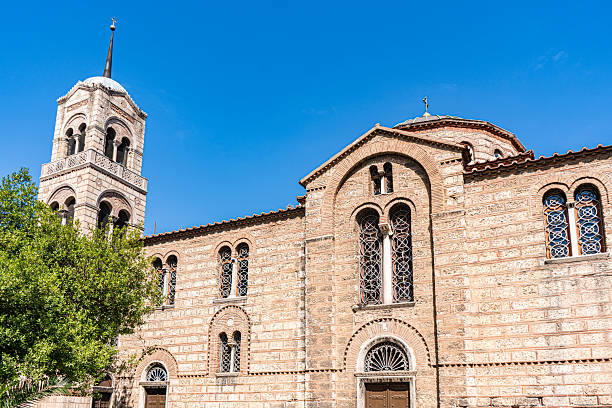 istock Medieval cathedral in Old Athens town 2254734555