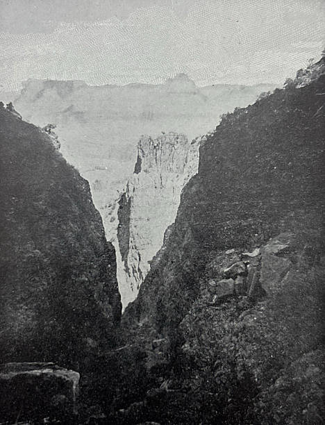 istock Antique illustration - a view of the Grand Canyon 2254762307