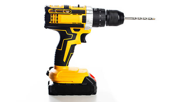istock Cordless drill stands against a white background showcasing its features and design, isolate 2254770532