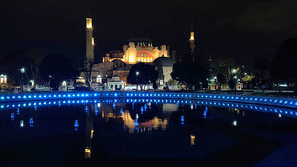 istock Night view of Hagia Sophia 2254777286