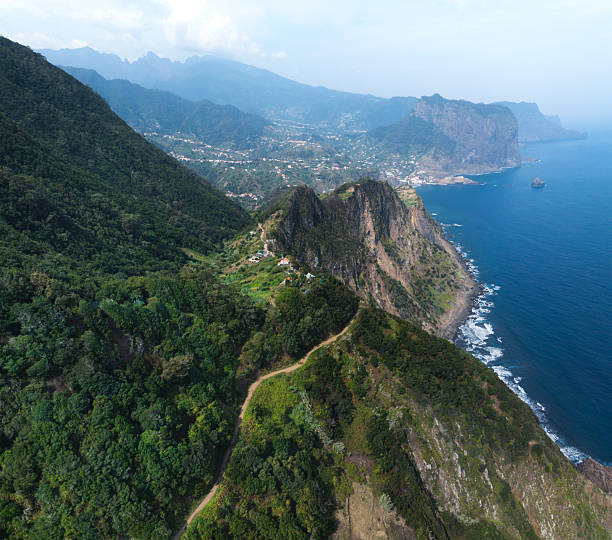istock Dramatic Coastal Cliffs on the Vereda do Larano Trail, Madeira 2254780296