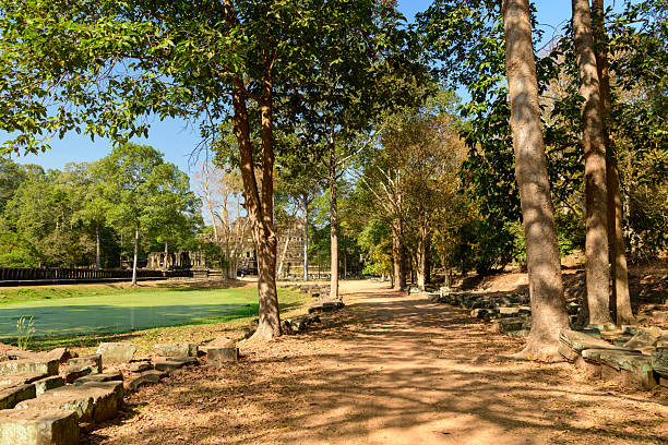 istock Shaded path beside Baphuon temple ruins, Angkor 2254786428