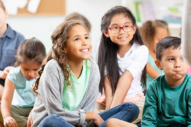 istock Diverse group of children paying attention in a classroom setting 2254793009